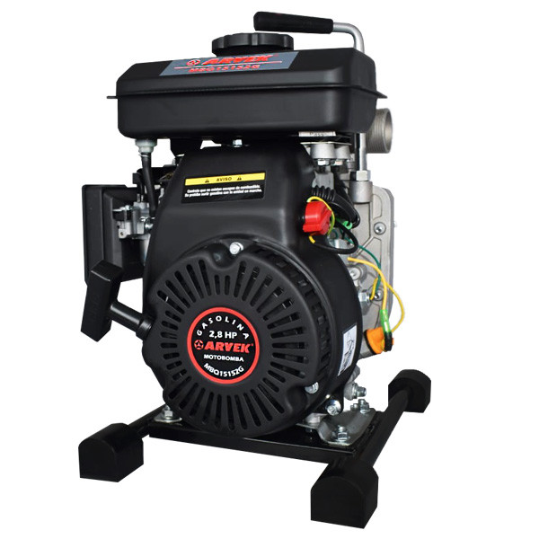 MOTOBOMBA DE CAUDAL EN HIERRO AUTOCEBANTES MOTOR GASOLINA 13HP